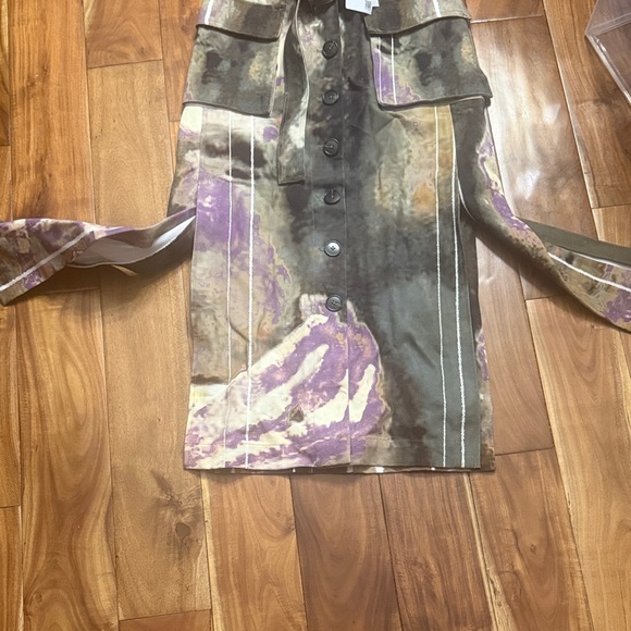 Urban Revivo Multicolor Button-Front Pencil Skirt - Picture 5 of 6